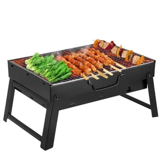 Barbecue da Tavolo Carbonella Grill con Valigetta Portatile Barbeque BBQ Pieghevole Campeggio