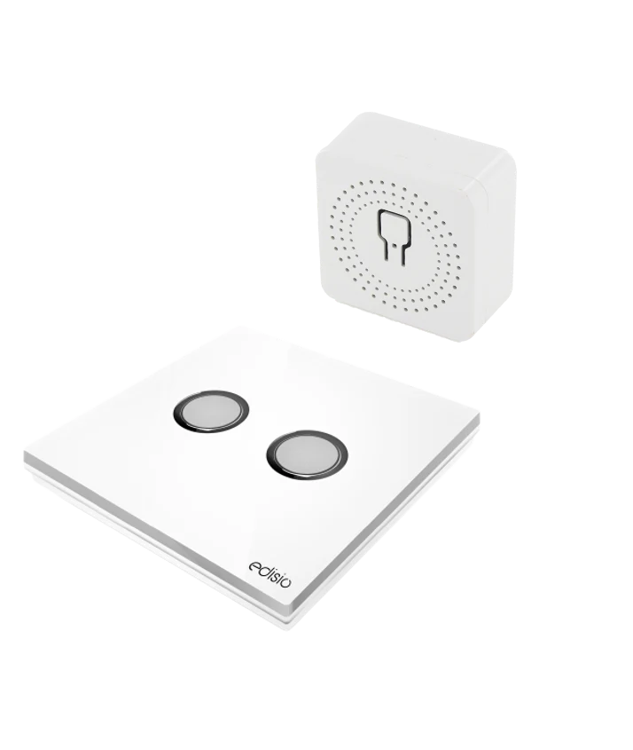 Kit edisio shutter with 2-button switch