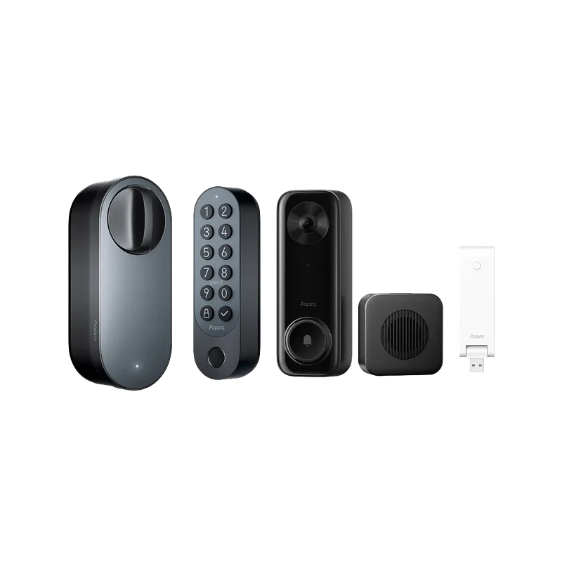 Smart Lock U200 + Doorbell Camera G400 (Wired) + Hub M100