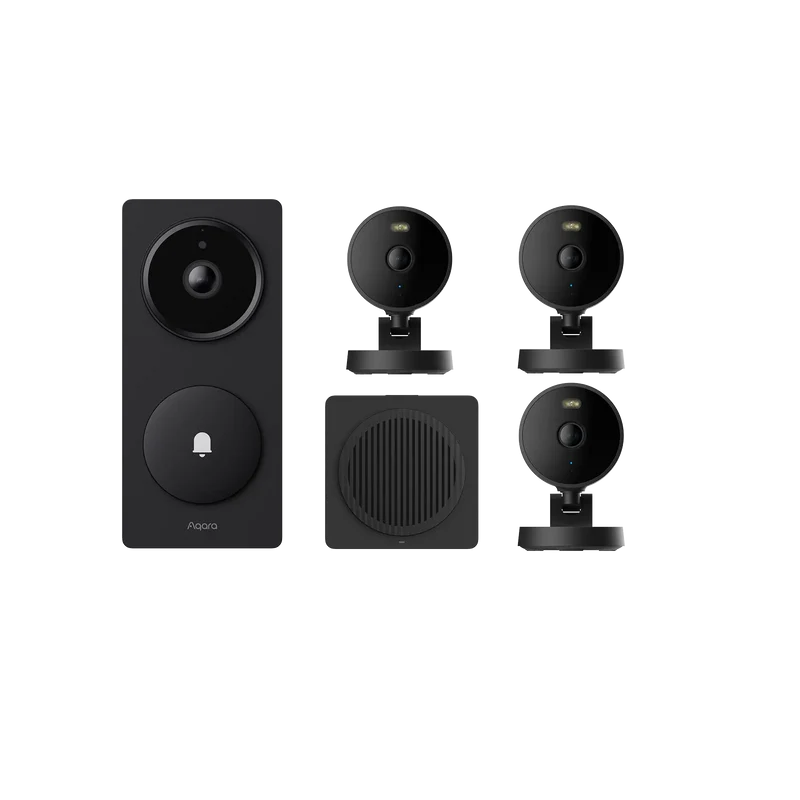 Doorbell Camera Hub G410 + Camera G100 Black(3 Pack)