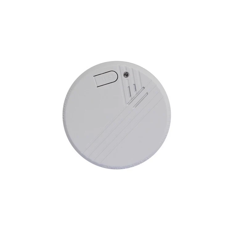 Optical smoke detector with 9-V lithium battery