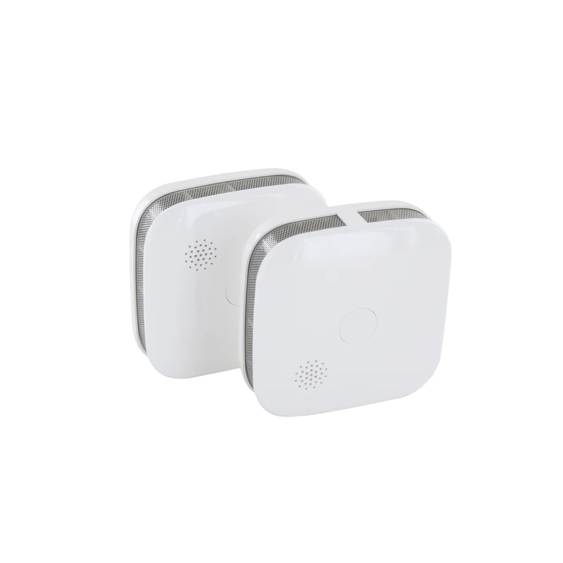Set of 2 interconnected smoke detectors with 3V lithium battery - 5 years