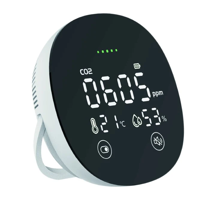 CO2 detector with LCD display