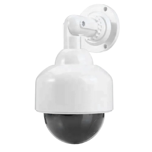 Dummy dome camera with blue LED