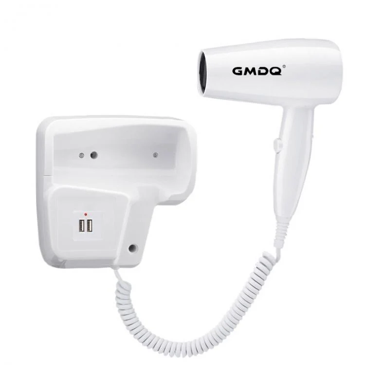 ASCIUGACAPELLI PHON A PARETE MURO PER HOTEL BAGNO ALBERGHI SPOGLIATOI BAR + USB