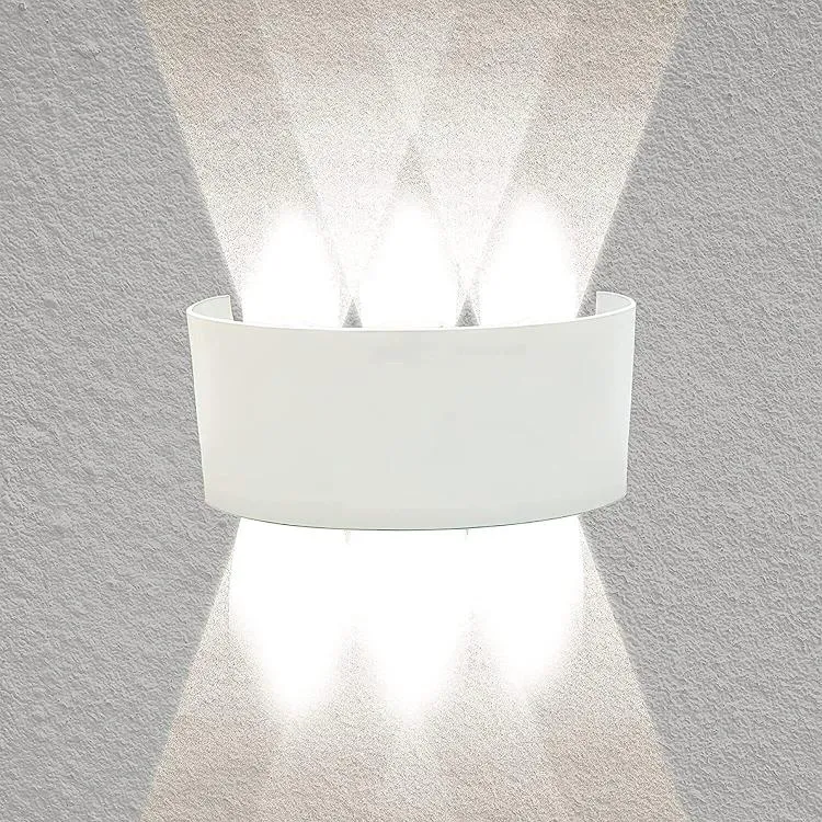 APPLIQUE PARETE LED BIANCO 18W LUCE NATURALE 4000K ESTERNO UP&DOWN IMPERMEABILE