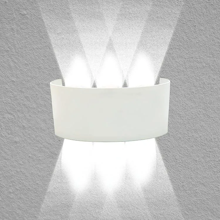 APPLIQUE A PARETE LED BIANCO 18W LUCE FREDDA 6500K ESTERNO UP&DOWN IMPERMEABILE