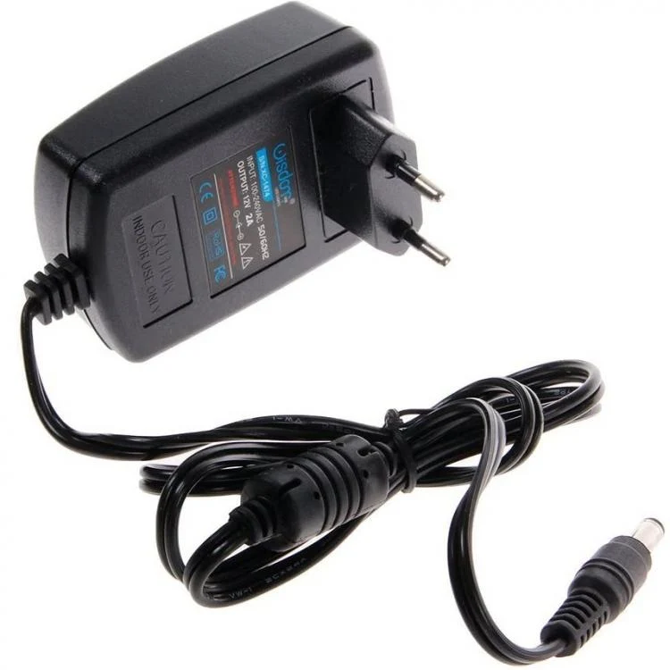 ALIMENTATORE STABILIZZATO 12V 2A TRASFORMATORE SPINA 220V TELECAMERA STRISCE LED