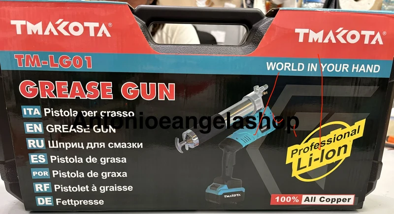 Ingrassatore a batteria pistola per grasso