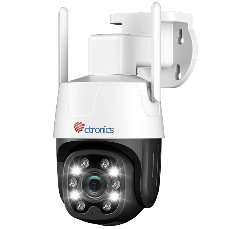 Ctronics Telecamera di sorveglianza esterna 3G/4G LTE a doppio obiettivo con rilevamento umano, zoom ibrido 6X e SIM inclusa.
