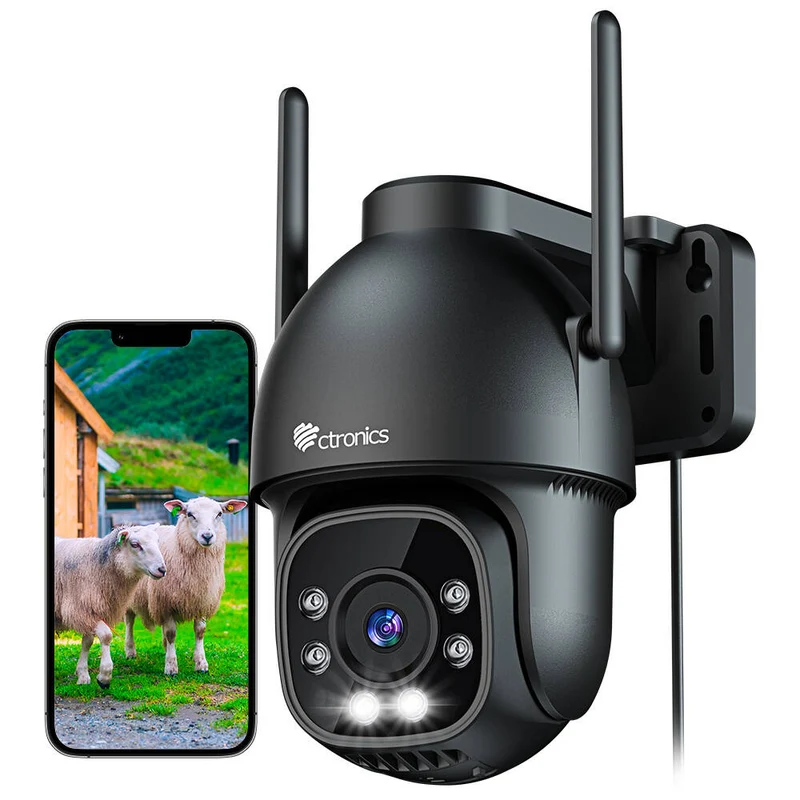 3G/4G LTE Telecamera con Sim Esterno 360° PTZ IP Videocamera Sorveglianza Visione Notturna a Colori 30M