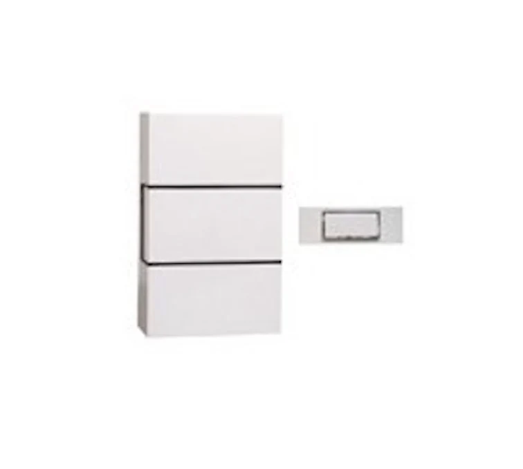 Wired doorbell with pushbutton - White