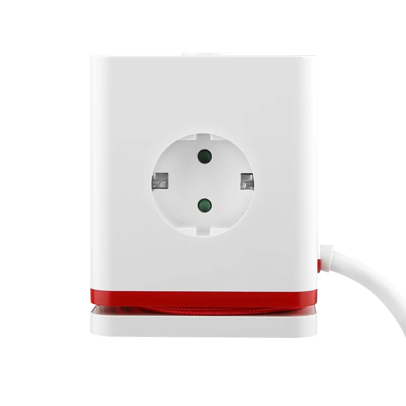Chacon 1.40m multi-socket cube with 3 x 16A Schuko, 2USB-C and 2USB-A sockets, switch