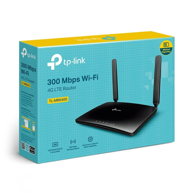 TP-Link TL-MR6400 Router 4G LTE con SIM e WiFi N300