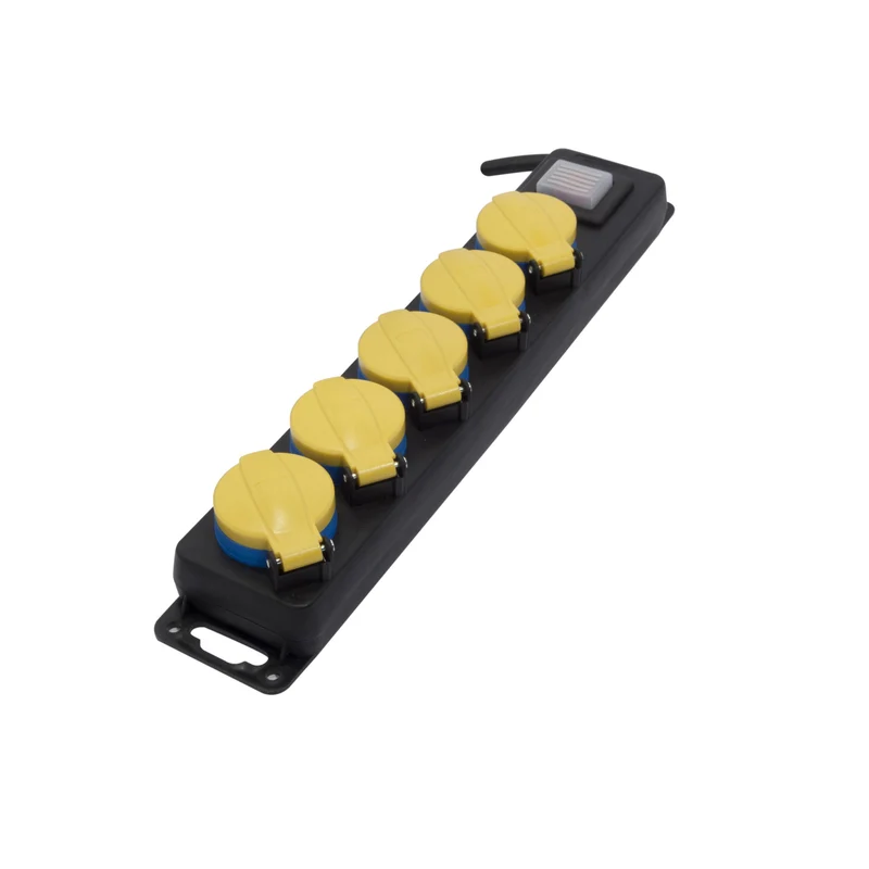 Waterproof power strip 5 x 16 A with switch - 3 m (SCH)