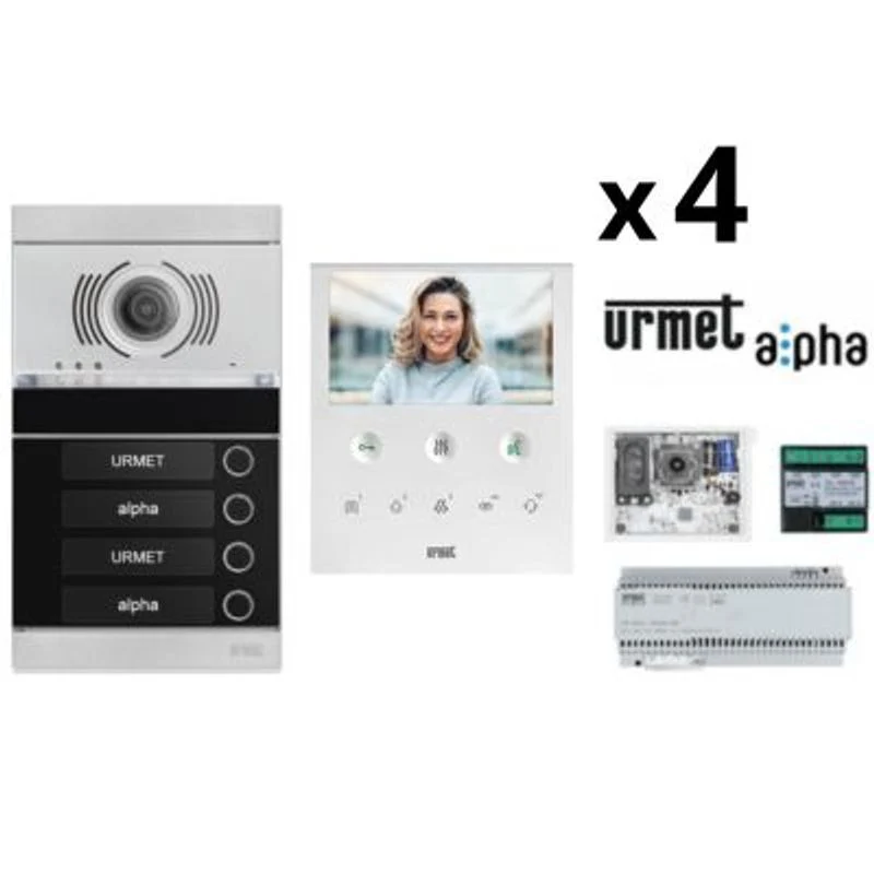 URMET 1783/KIT4VOG - KIT Videocitofonico Quadrifamiliare Urmet Alpha - VOG5