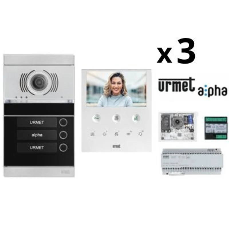 URMET 1783/KIT3VOG - KIT Videocitofonico Trifamiliare Urmet Alpha - VOG5