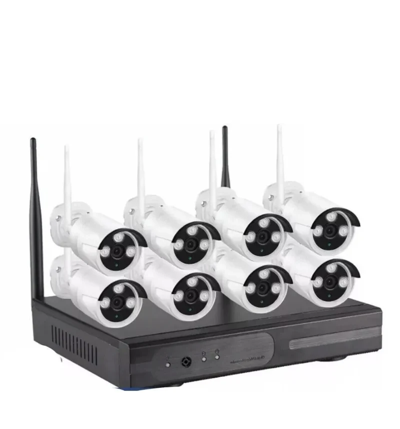Kit telecamere di videoVIDEOSORVEGLIANZA WIRELESS FULL HD 8 CANALI WIFI REMOTO IP 5G DVR NVR LAN