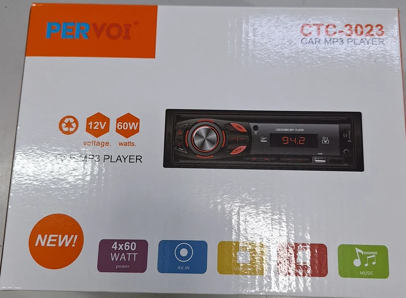 Stereo Autoradio bluetooth CTC-3020 12VDC 2DIN con telecomando usb radioFM sd 4x50W