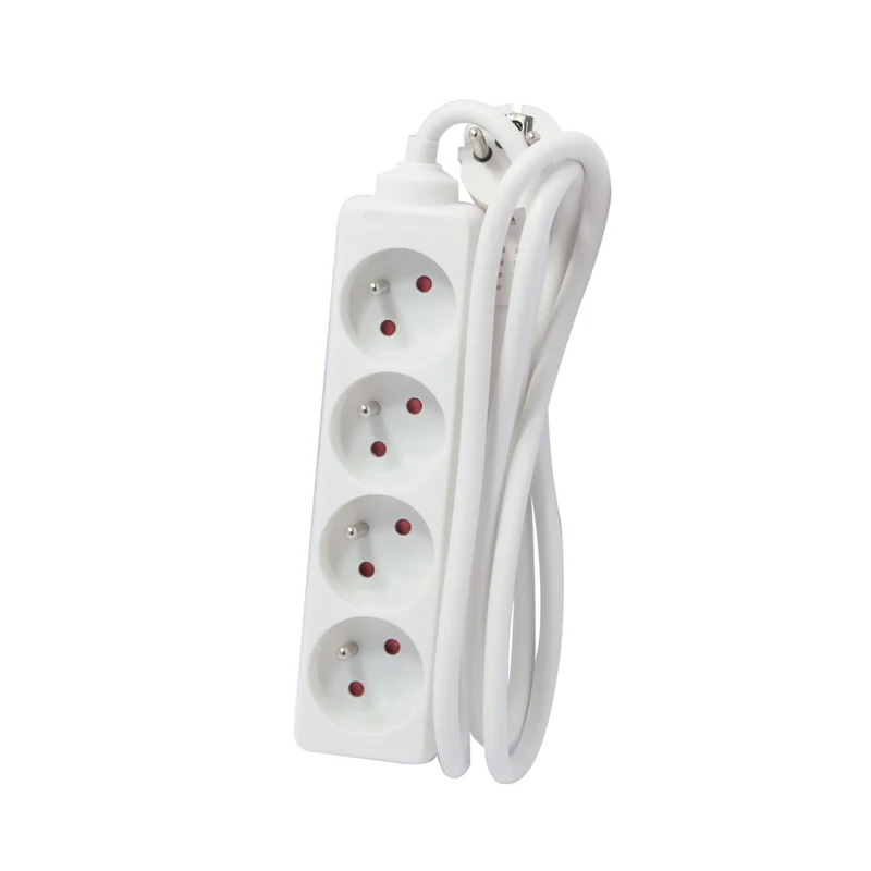 White power strip 4 x 16 A, 1.5 m