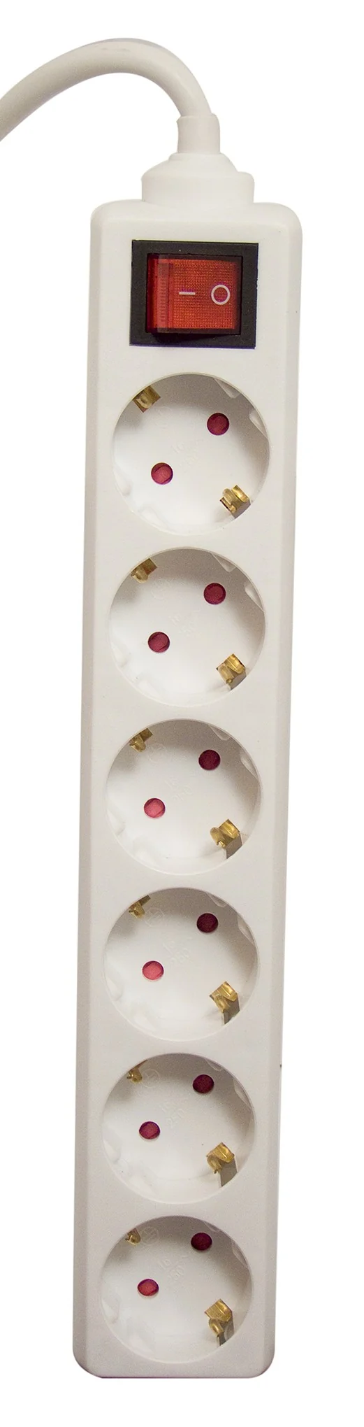 Power strip with switch 6 x 16 A - 1.5 m - White