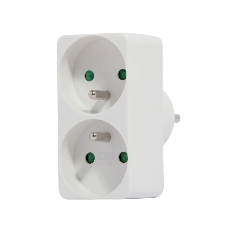 White terminal block - 2 x 16 A