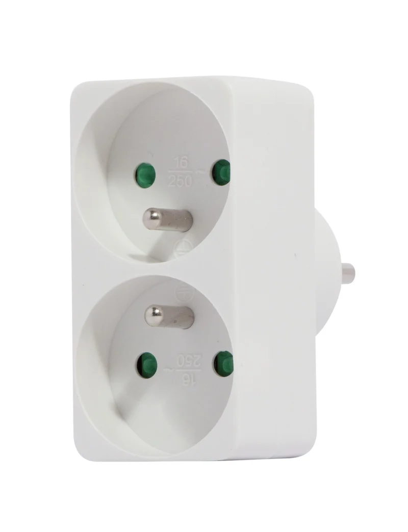 Terminal block 2 x 16 A - White