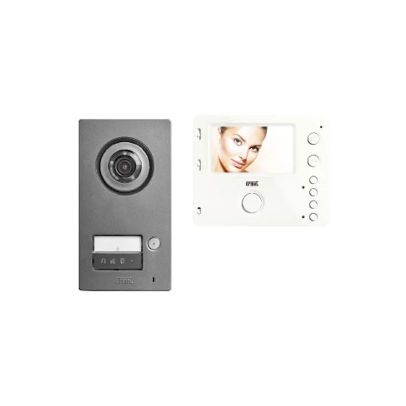 URMET 1784/771 - Kit Videocitofono Monofamiliare 2Voice Con Mikra2 E Monitor Mìro VivaVoce