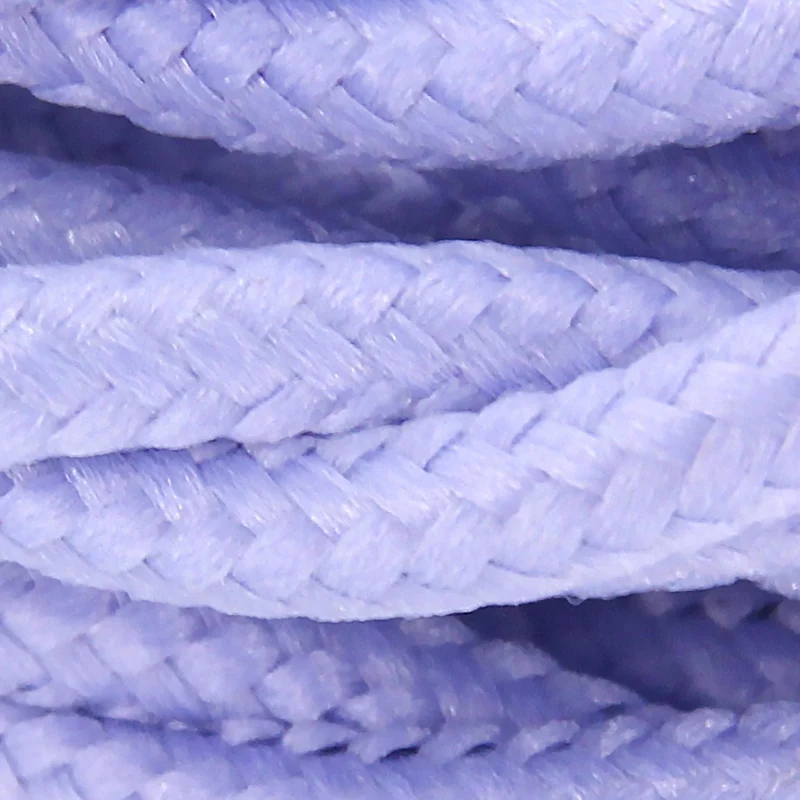 Twisted silk fabric cable - 3 m - Lilac