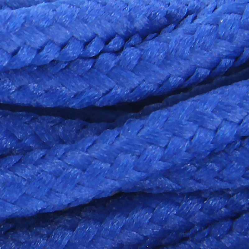Twisted silk fabric cable - 3 m - Blue