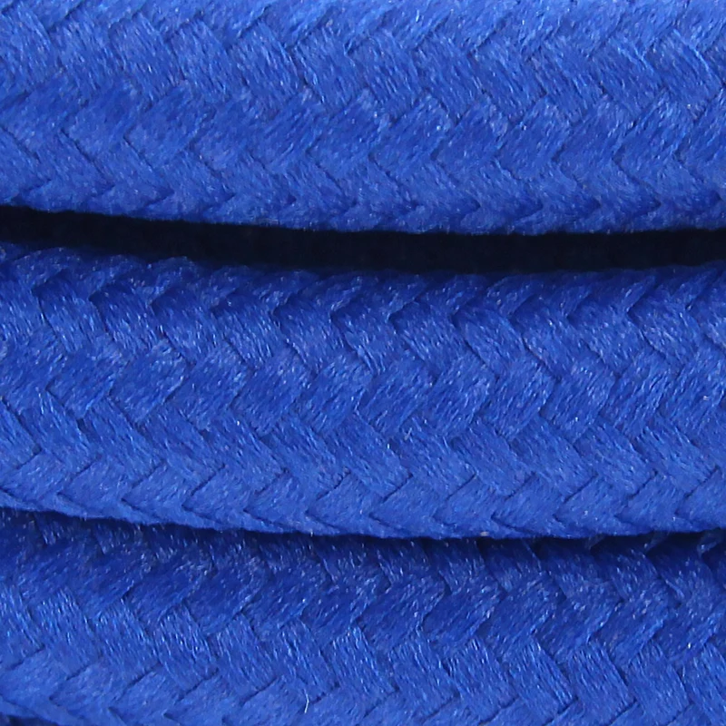 Silk fabric cable - 3 m - Blue