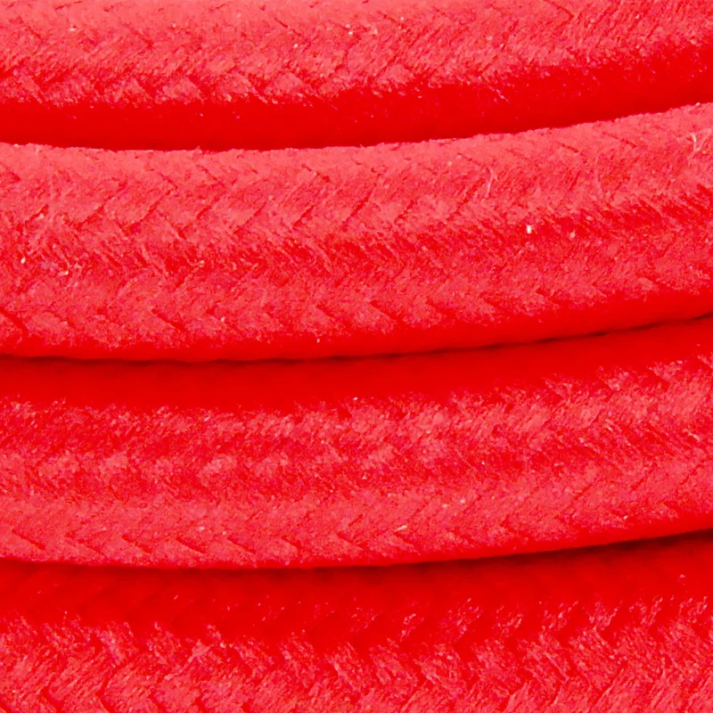 Fabric cable 3 m - Red
