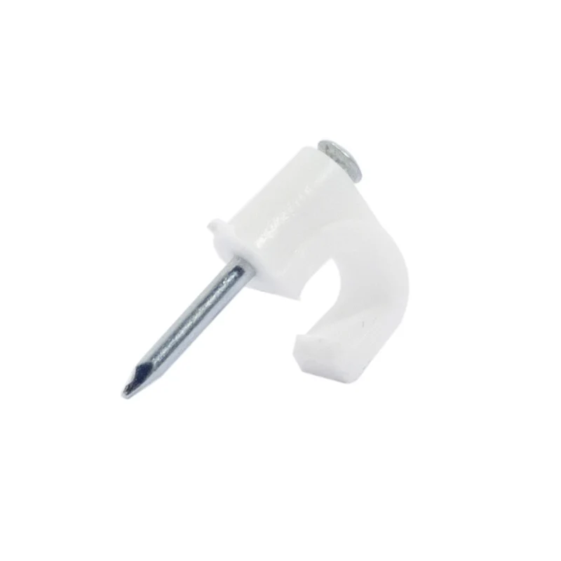 Cable tie clips - White (100 pcs)