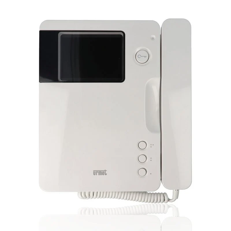 URMET 1740/40 - Videocitofono 4", 50 Hz predisposto per audiolesi, bianco