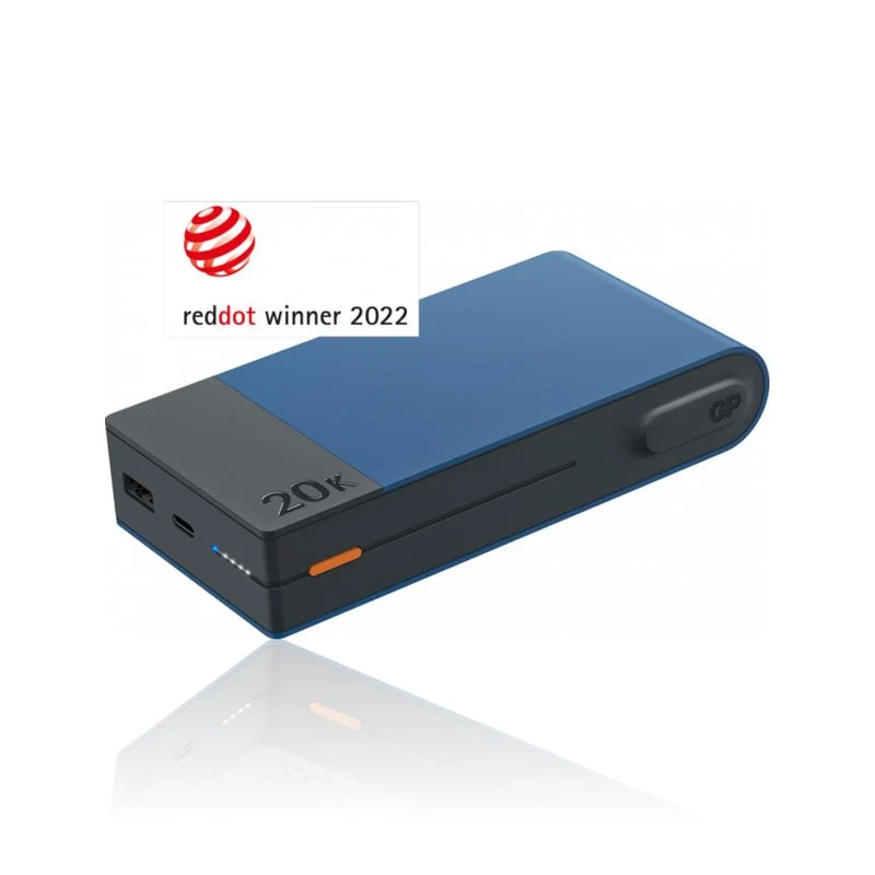Power Bank in alluminio, 20.000mAh, Blu