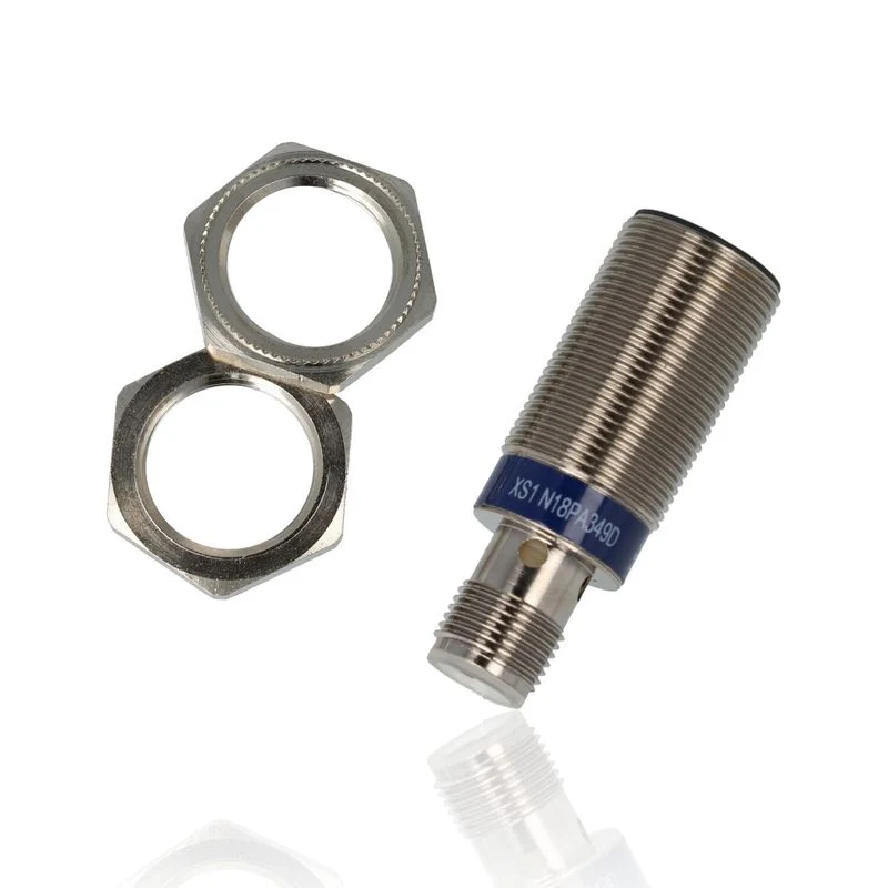 SCHNEIDER XS1N18PA349D - Sensore induttivo XS1 M18 - L 50 mm - Ottone - Sn 10 mm - 12...24V CC - M12