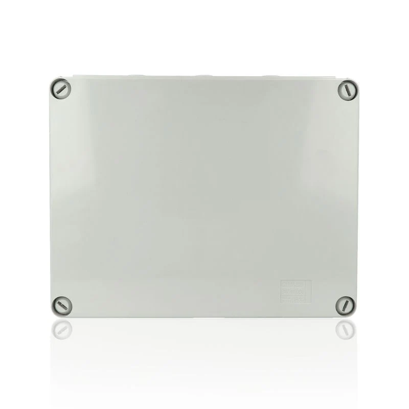 GEWISS GW44008 - Scatola di derivazione con coperchio a vite - IP55 - dim. int. 240x190x90 - pareti con passacavi - Grigio