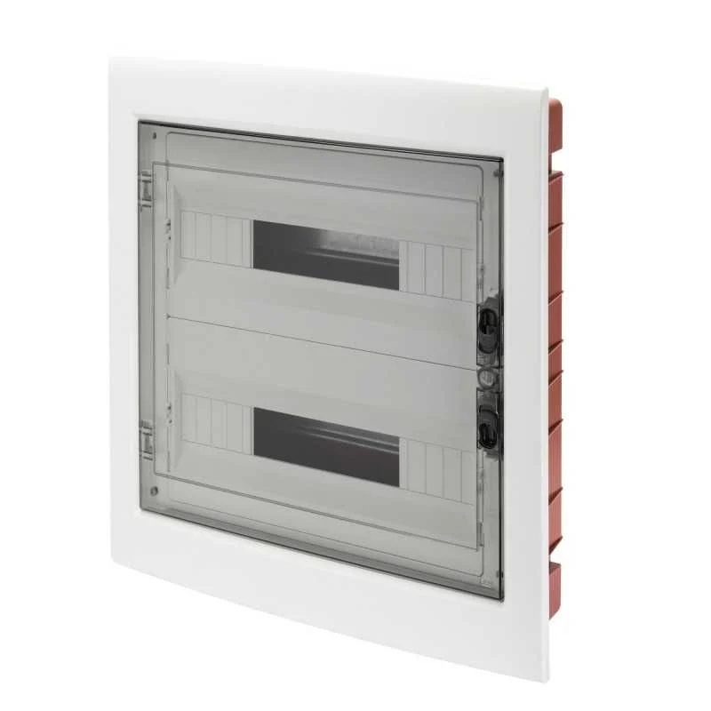 GEWISS GW40609 - Centralino protetto - da Incasso - porta trasparente fumé con telaio estraibile - 36M IP40