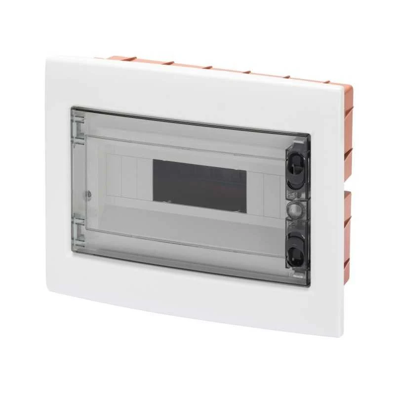 GEWISS GW40608 - Centralino protetto - da Incasso - porta trasparente fumé con telaio estraibile - 18M IP40