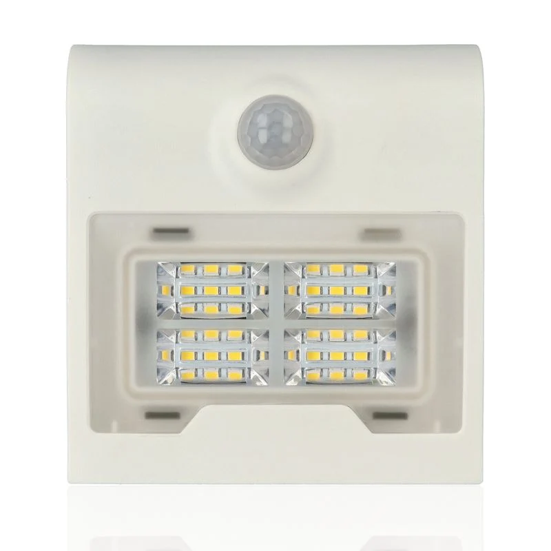Proiettore LED solare con rilevatore di presenza, 2W, Luce Naturale, Bianco