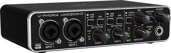 Behringer UMC 204 HD interfaccia USB Scheda Audio