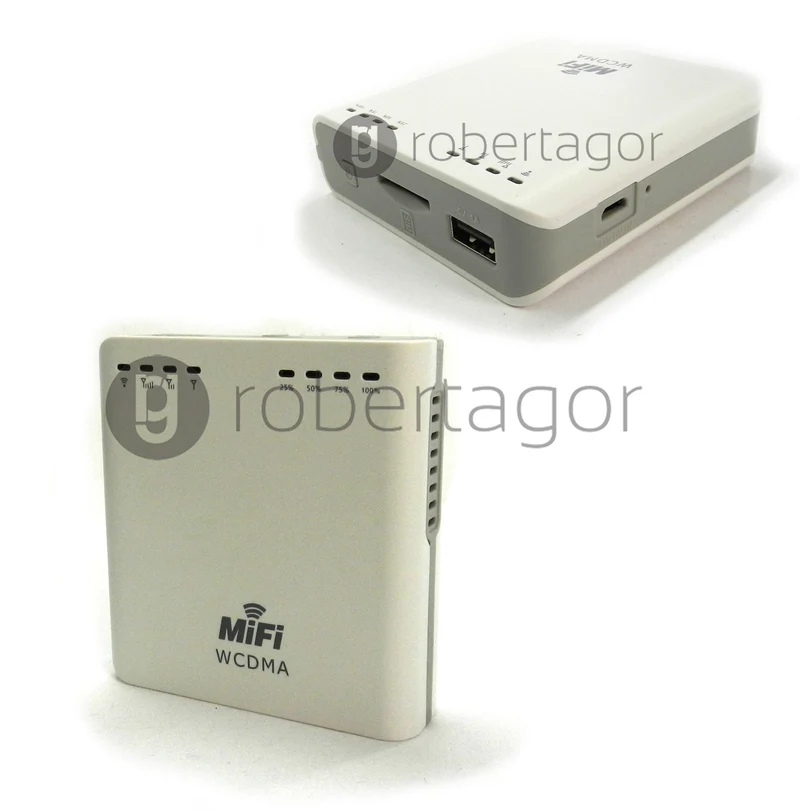 WIRELESS MODEM WIFI ROUTER 3G PORTATILE POWERBANK 5600mA SUPPORTA SIM WCDMA UMTS