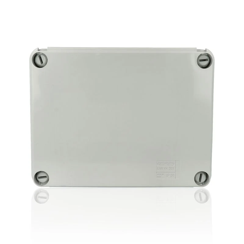GEWISS GW44207 - Scatola di derivazione con coperchio a vite - IP56 - dim. int. 190x140x70 - pareti lisce - Grigio