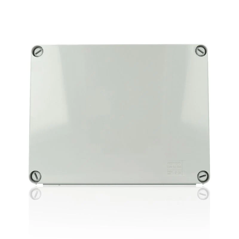 GEWISS GW44208 - Scatola di derivazione con coperchio a vite - IP56 - dim. int. 240x190x90 - pareti lisce - Grigio