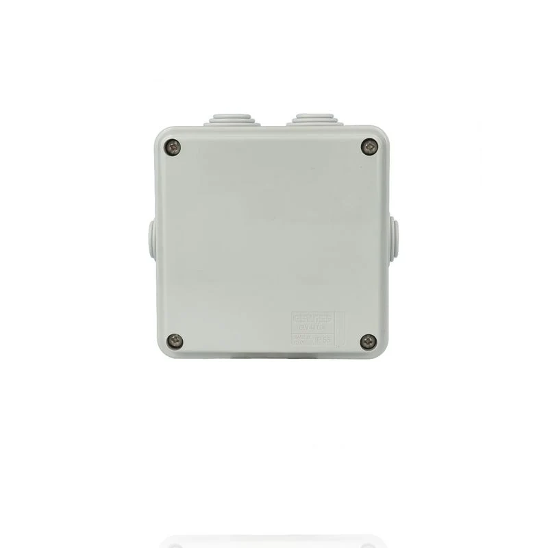 GEWISS GW44004 - Scatola di derivazione con coperchio a vite - IP55 - dim. int. 100x100x50 - pareti con passacavi - Grigio