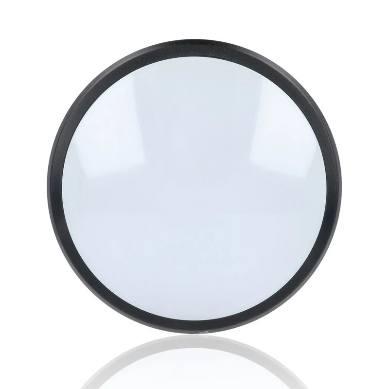 Plafoniera LED tonda, 12W, 220Vac, Luce Naturale, Nera