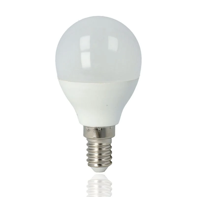 Lampadina Pallina LED, E14, 5W, 220Vac, Luce Calda