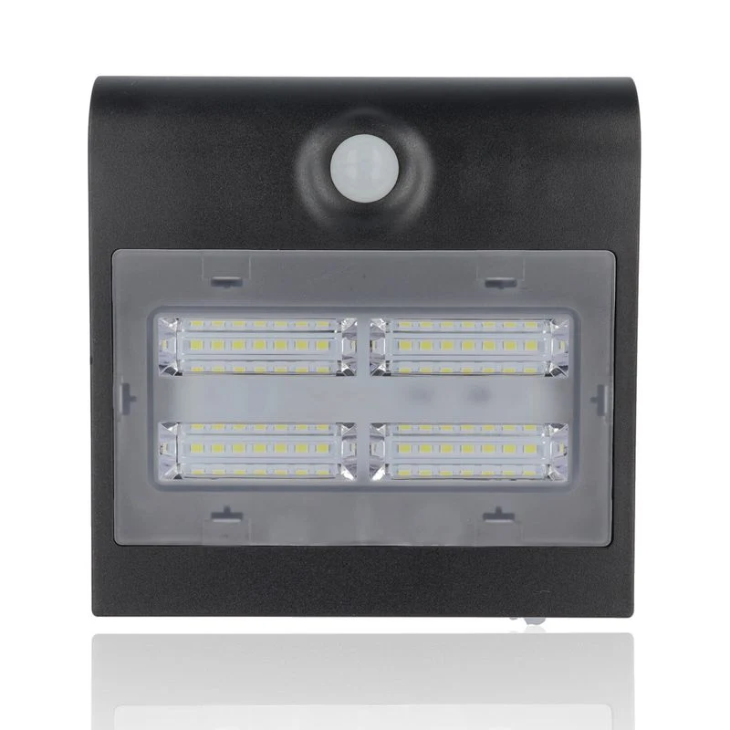 Proiettore LED solare con rilevatore di presenza, 3,2W, Luce Naturale, Nero