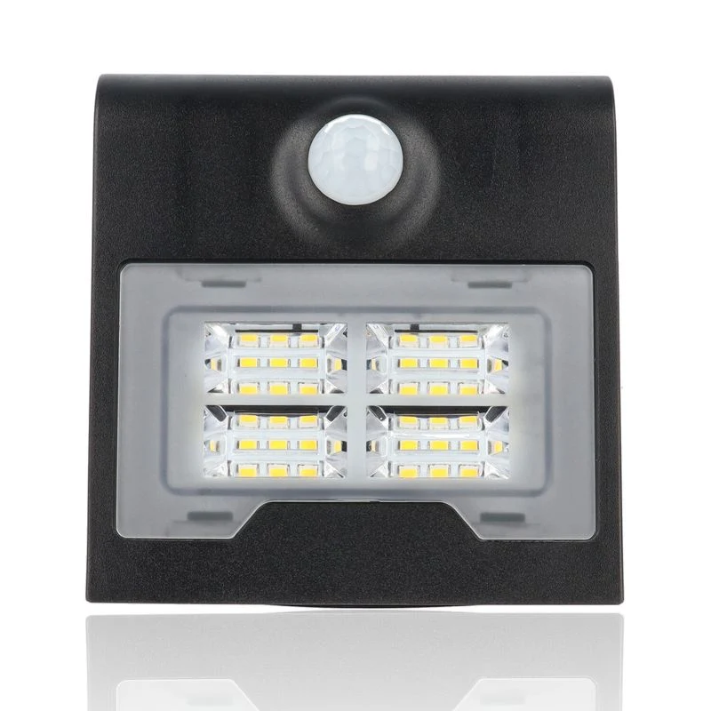 Proiettore LED solare con rilevatore di presenza, 2W, Luce Naturale, Nero