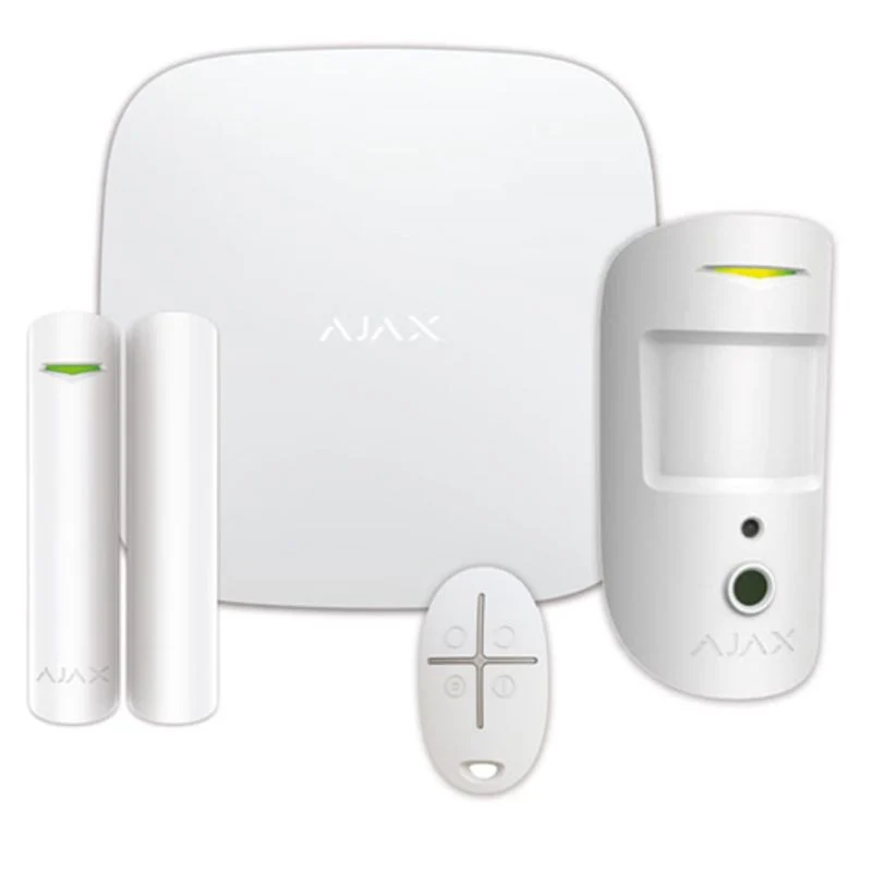 AJAX AJ-HUB2-4G-K - Kit Ajax Centrale Hub-2(2X4G+Ethernet)- 1 Cont. Magn.- 1 Rivel. Plotionprotect- 1 Telecomando Spacecontrol